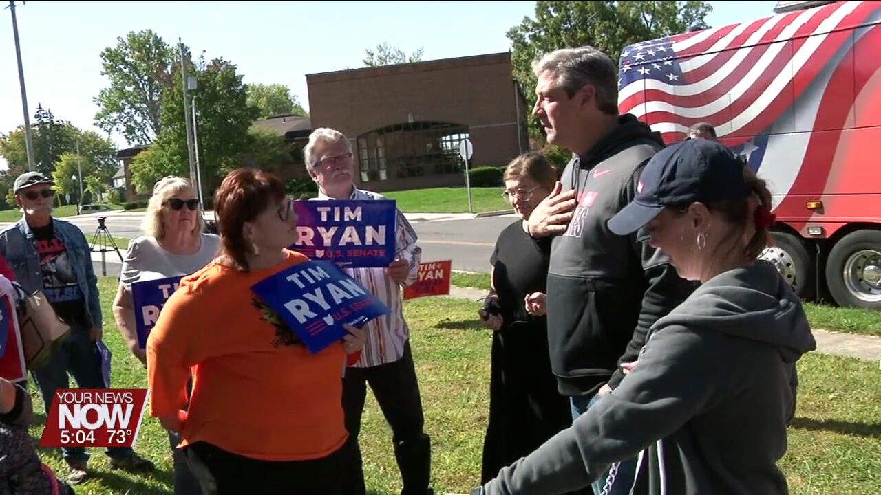 Democratic Senate candidate Tim Ryan connects with Lima voters